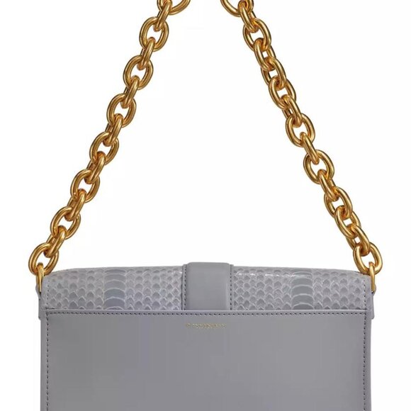 Donna Karan Valley Stream Skipper Snake Shoulder Bag - Picture 2 of 5